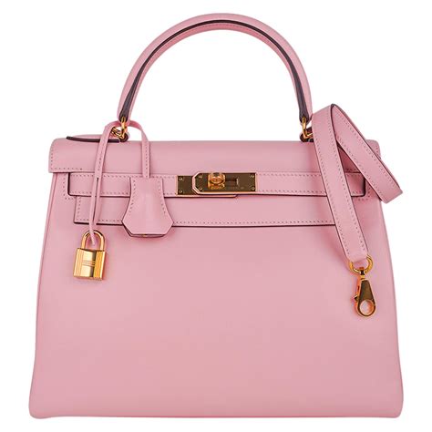 hermes kelly 28 epsom gold strap rose|Hermes kelly 28 bag.